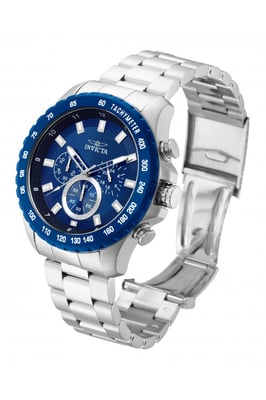 Invicta Speedway 24212 Herenhorloge - Quartz Uurwerk - Roestvrij Staal met Blauwe Wijzerplaat - 48 mm