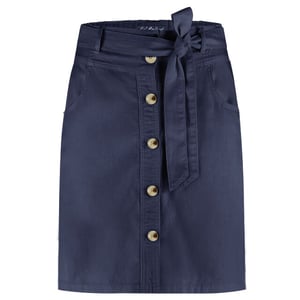 Red Button Birdie skirt cotton linen 51 cm