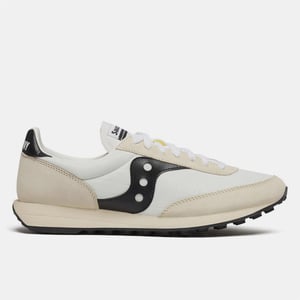 Saucony Unisex-sportschoenen van suède, maat 80 voor volwassenen (Wit, Zwart)
