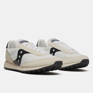 Saucony Unisex-sportschoenen van suède, maat 80 voor volwassenen (Wit, Zwart)