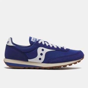 Saucony Unisex-sportschoenen van suède, maat 80 voor volwassenen (Blauw/Wit)