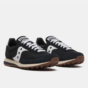 Saucony Suède sportschoenen voor heren, maat 80 (Zwart, Wit)