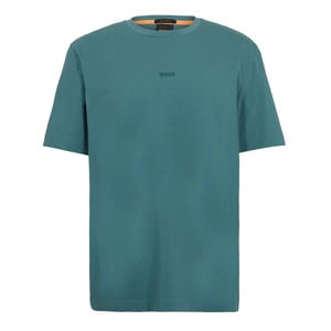 Boss Oversized T-shirt voor heren met Tchup-logo (Groen)