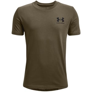 Under Armour Jongens Logo T-shirt met korte mouwen (Donkergroen)