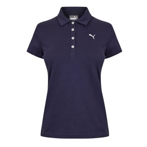 Women's Puma Bt 445_  Ss Jersey Polo Womens in Black