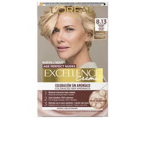 Excellence Creme Ammoniakvrije Haarkleur Met Microkeratine #8.13 - Beige Blond 1 Stuk