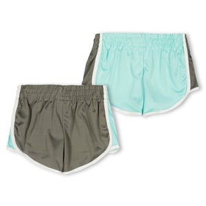 Girls Reebok 2p Blckd Shorts in Aruba Blue