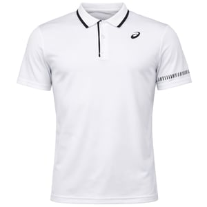 Asics Court Mens White Tennis Polo Shirt