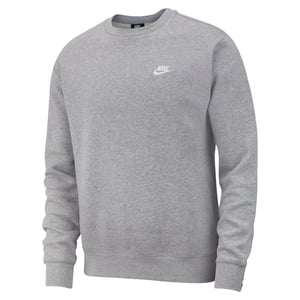 Nike Heren sportkleding: Club-fleece-sweatshirt (Donkergrijze heide)