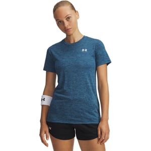Under Armour Twist T-shirt met korte mouwen voor dames (Blauw/Wit)