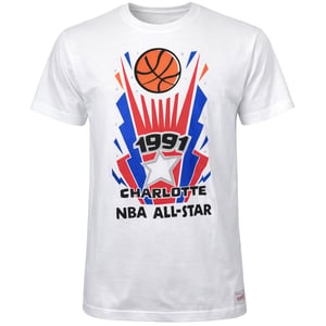 Mitchell & Ness 1991 Charlotte NBA All Star Mens White T-Shirt