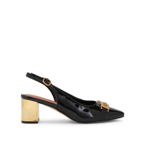 Kurt Geiger London Patent Leather Kingsley Block Heel Heels