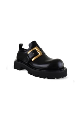 Balmain Anthem-loafers met glazuurlaag Zwart