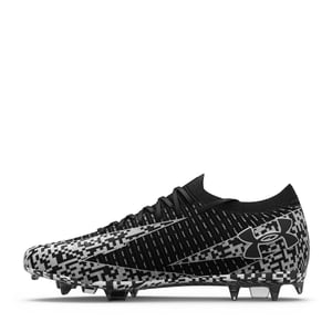 Under Armour Unisex voetbalschoenen voor volwassenen, Elite 3, voor harde ondergrond (Zwart, Wit)