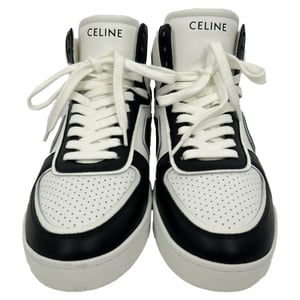 Celine Trainer CT-01 Höga Sneakers i Svart Läder