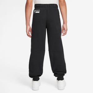 Nike Joggingbyxor i fleece med färgblock för barn (Svart/vit)