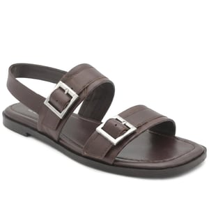 Jones Bootmaker Haniya Leather Dual Buckle Fasten Sandals