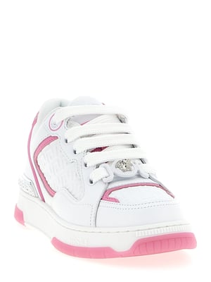 Versace Mehrkleurige Kalfsleer Sport Sneakers
