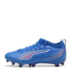 Boys Puma 5 Match Juniors Firm Ground Football Boots in .Blue/White