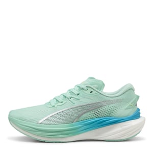 Women's Puma Nitro 3 Fade Road Running Shoes in Mint Melt
