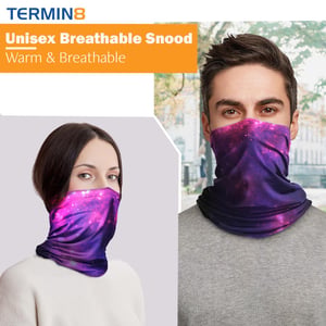 Termin8 Unisex Winter Pink Galaxy Snood