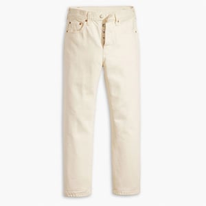 Women's Levis 501 Crop Long Live The Queen in Ethereal Ecru
