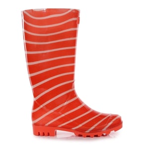 Women's Regatta Lady Wenlock Stripe Rain Boots in CrayonStripe