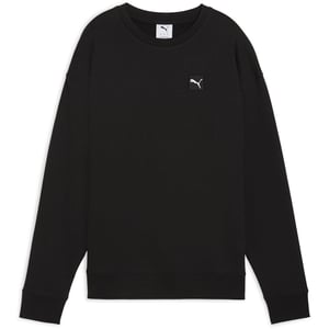 Women's Puma Elevated Comfort Crew Sweatshirt in Puma Black