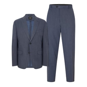 Men's Boss Huge 2pcs 242 10248486 01 Suit in Dark Blue