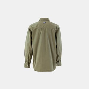 Boys G Star Marine Solid Patterned Shirt Collared Overshirt in Ensis Green