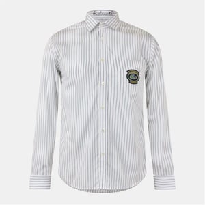 Men's Lacoste Regular Fit Long Sleeve Shirt in Flour/Croissant