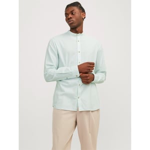 Men's Jack and Jones Regular Fit Long Sleeve Shirt in Soothing Sea