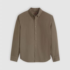 Men's Levis Button Down Sh in Khaki Green Dye