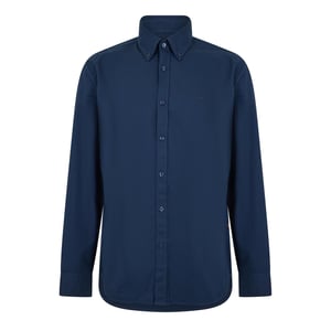 Regular Fit Long Sleeve Regular-Fit Shirt in Dark Blue