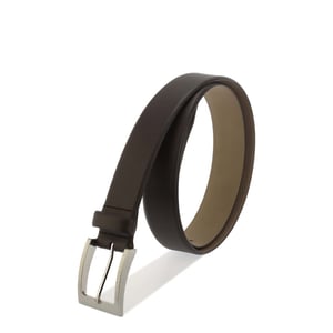 Accessories Boss Leather Pin Buckle Belt with Metal Logo in Black