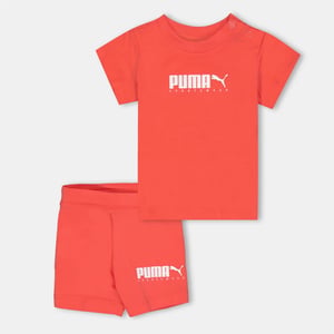 Boys Puma Kids Graphic T Shirt in Peach Frost