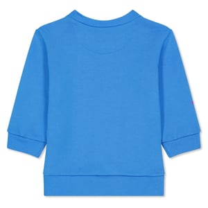 Boys Off White Monster Crew Neck Regular Fit Sweater in Blue