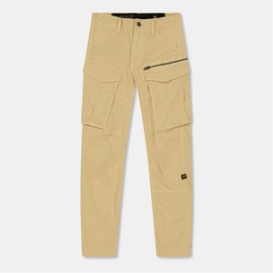 Boys G Star Rovic Zipped Pocket Solid Combat Cargo Pants in Dk Brick