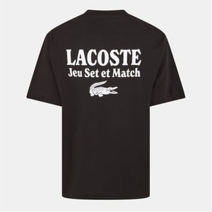 Men's Lacoste Jeu Set Tee in Black 031