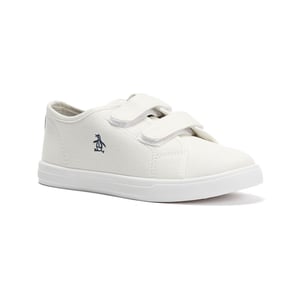 Penguin Junior Sparton Hook and loop Textiel Witte Sneakers