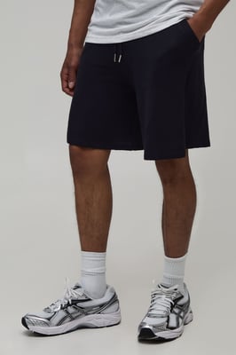 Relaxed Open Stitch Striped Knitted Short