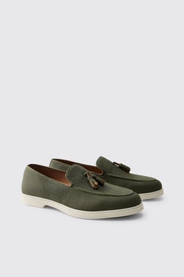 Textured Tassel PU Loafer