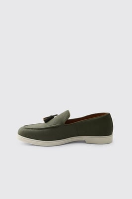 Textured Tassel PU Loafer