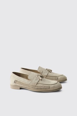 Faux Suede Weave Loafer