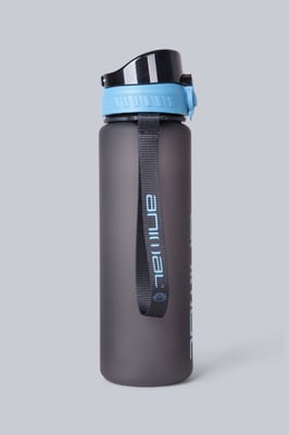 BPA Free Plastic Water Bottle Lightweight Easy Clean Leakproof Push Lid Navy