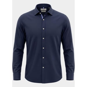 Blue Coast Overhemd heren 100% linnen, regular fit 118l/0060 navy