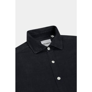 Van Harper Linnen shirt dark navy- van har