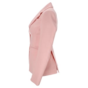Altuzarra enkelknäppt kavaj i rosa ull