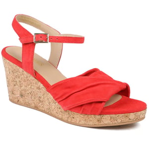 Jones Bootmaker Iva Leather Wedge Heel Sandals
