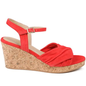 Jones Bootmaker Iva Leather Wedge Heel Sandals